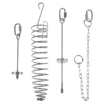 12Pcs Silver Bird Feeder Forks for Parrot Foraging and Feeding Toys