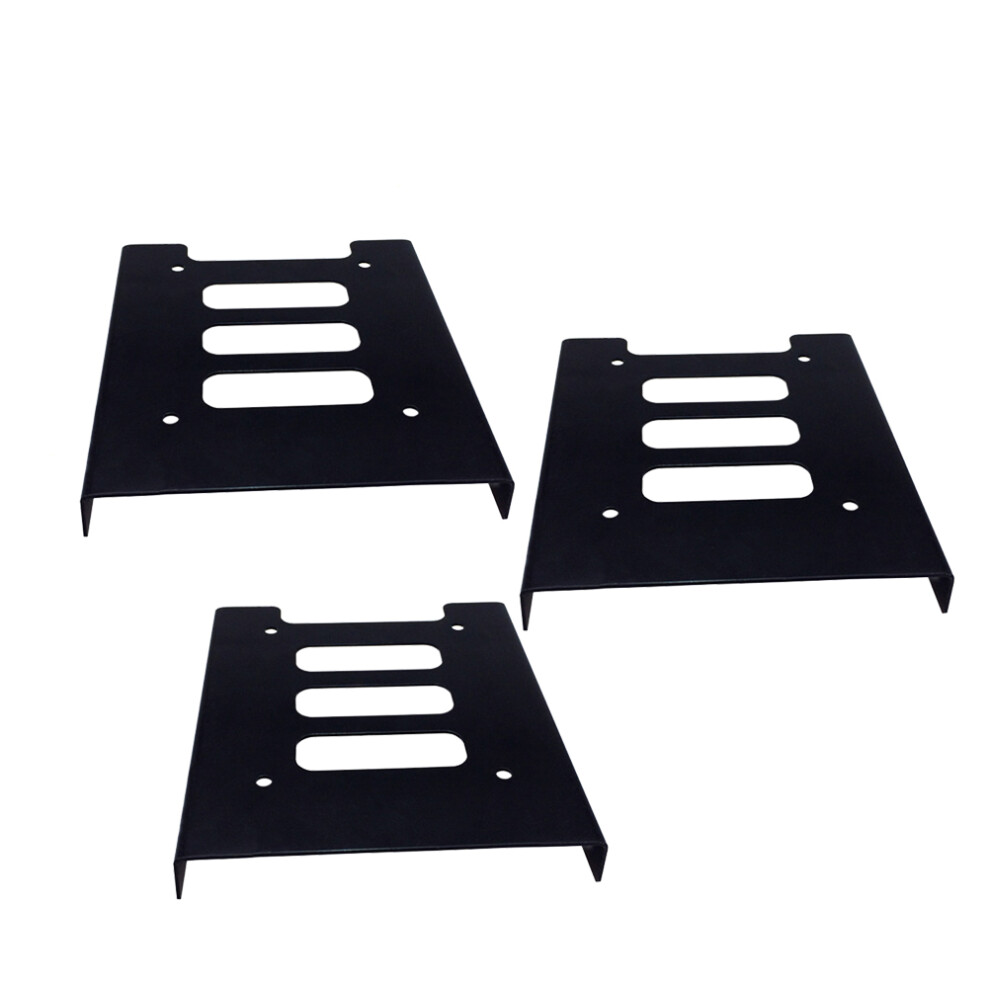3Pcs Hard Drive Tray For 2.5 Inch Ssd Hdd Sata Desktop Use Black 3164262416997