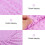 1Pièces Protection Table Change Bébé Violet Respirante Polyester 5