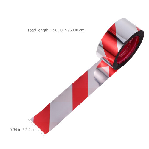 10 Rolls Warning Stripe Floor Marking Tape Red White High Visibility 2