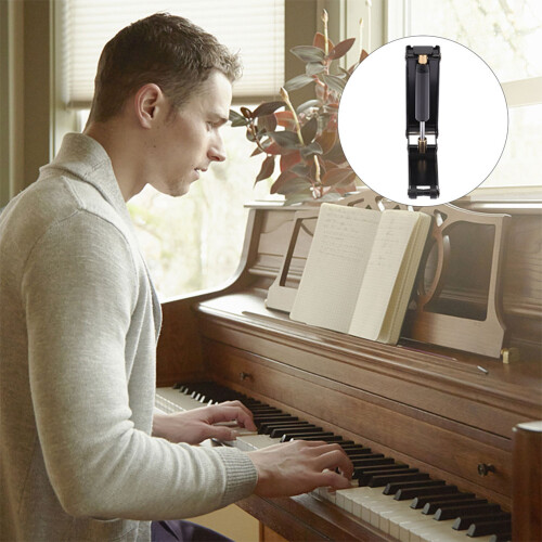 Piano Buffer Durable Abs Rubber Anti-Pinch Black 2pcs 2