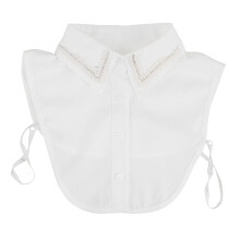 Beaded Collars For Women White Polyester 1pcs