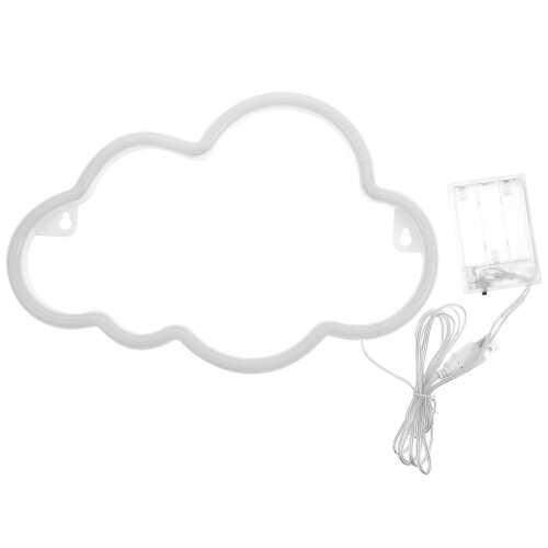 1Set Blue Pc LED Party Neon Light Cloud Shape Decorative Night Lamp