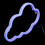 1Set Blue Pc LED Party Neon Light Cloud Shape Decorative Night Lamp 6