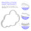 1Set Blue Pc LED Party Neon Light Cloud Shape Decorative Night Lamp 8