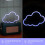 1Set Blue Pc LED Party Neon Light Cloud Shape Decorative Night Lamp 9