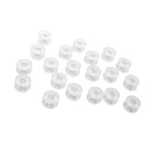 50Pcs Plastic Bobbins Clear Fit Most Domestic Sewing Machines