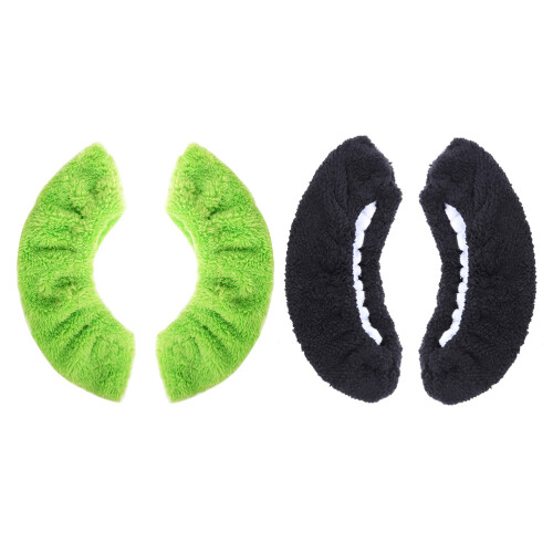 2Paires Couvre-Lames En Tissu Doux Coloré Pour De