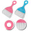 2Ensembles Support De Perles Avec Brosse Compacte En Plastique Coloré 8