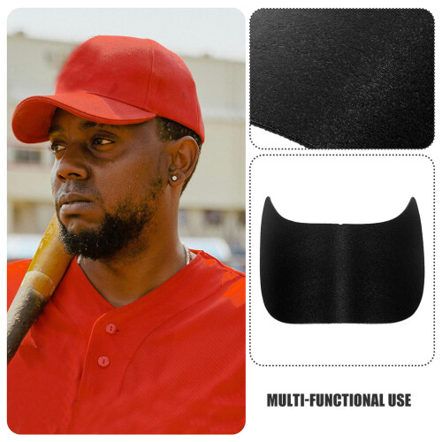 30Pcs Black Plastic Baseball Hat Brim Liner DIY Cap Visor Shaper 2