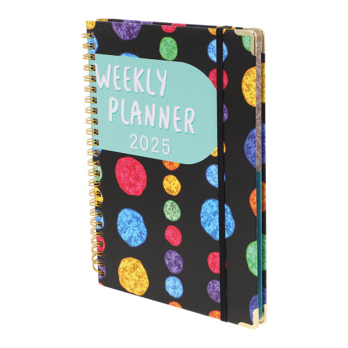 Compact 2025 Planner Met Platliggende Binding