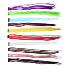 10pcs Human Hair Extensions Clip In Straight Fake Hair Pieces For Women Seamless Front Easy To Attach