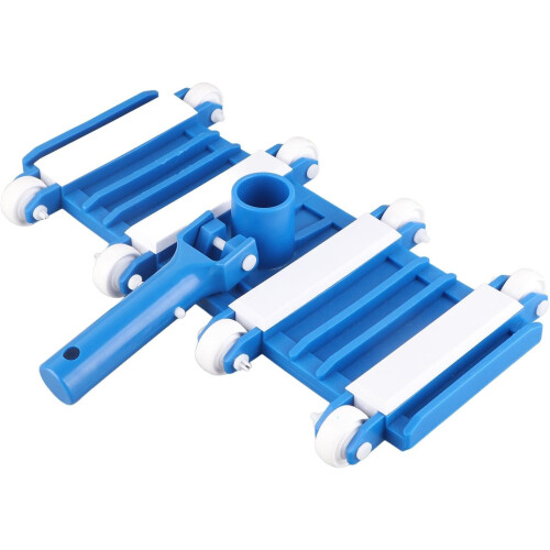 Pool Vacuum Head with Wheels Flexible Brush Adjustable Handle Swimming Pool Cleaner 2
