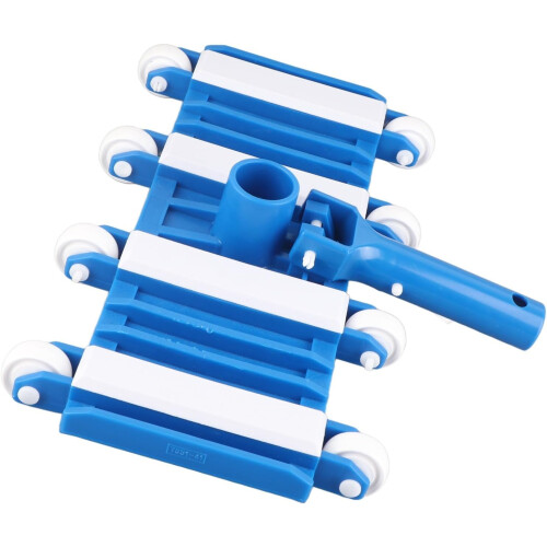 Pool Vacuum Head with Wheels Flexible Brush Adjustable Handle Swimming Pool Cleaner 1