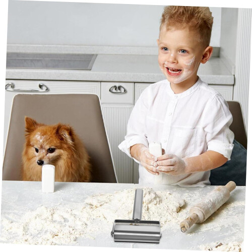 Nonstick Stainless Steel Rolling Pin for Easy Dough Rolling Pizza Pastry Kitchen Baking 1