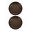 2Pcs Brown Dinner Seasoning Dishes Compact Kitchen Plates 4