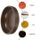 2Pcs Brown Dinner Seasoning Dishes Compact Kitchen Plates 2