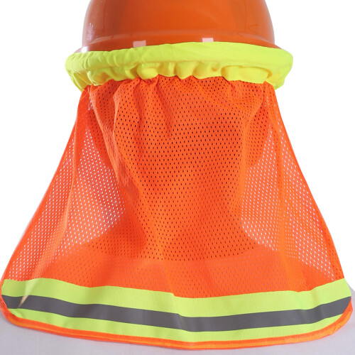 2Pièces Protection Cou Casque Orange À Réfléchissante 2