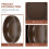 2Pcs Brown Dinner Seasoning Dishes Compact Kitchen Plates 7