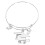 Lightweight Silver Bangle Bracelet for College Graduates 1