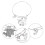 Lightweight Silver Bangle Bracelet for College Graduates 2