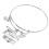 Lightweight Silver Bangle Bracelet for College Graduates 3