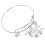Lightweight Silver Bangle Bracelet for College Graduates 5