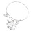 Lightweight Silver Bangle Bracelet for College Graduates 7