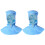 2Pcs Working Shawl Cap Blue Durable Anti-Static Hat with Ear Mesh 1