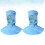 2Pcs Working Shawl Cap Blue Durable Anti-Static Hat with Ear Mesh 4
