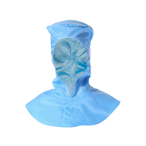 2Pcs Working Shawl Cap Blue Durable Anti-Static Hat with Ear Mesh 1