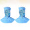 2Pcs Working Shawl Cap Blue Durable Anti-Static Hat with Ear Mesh 5