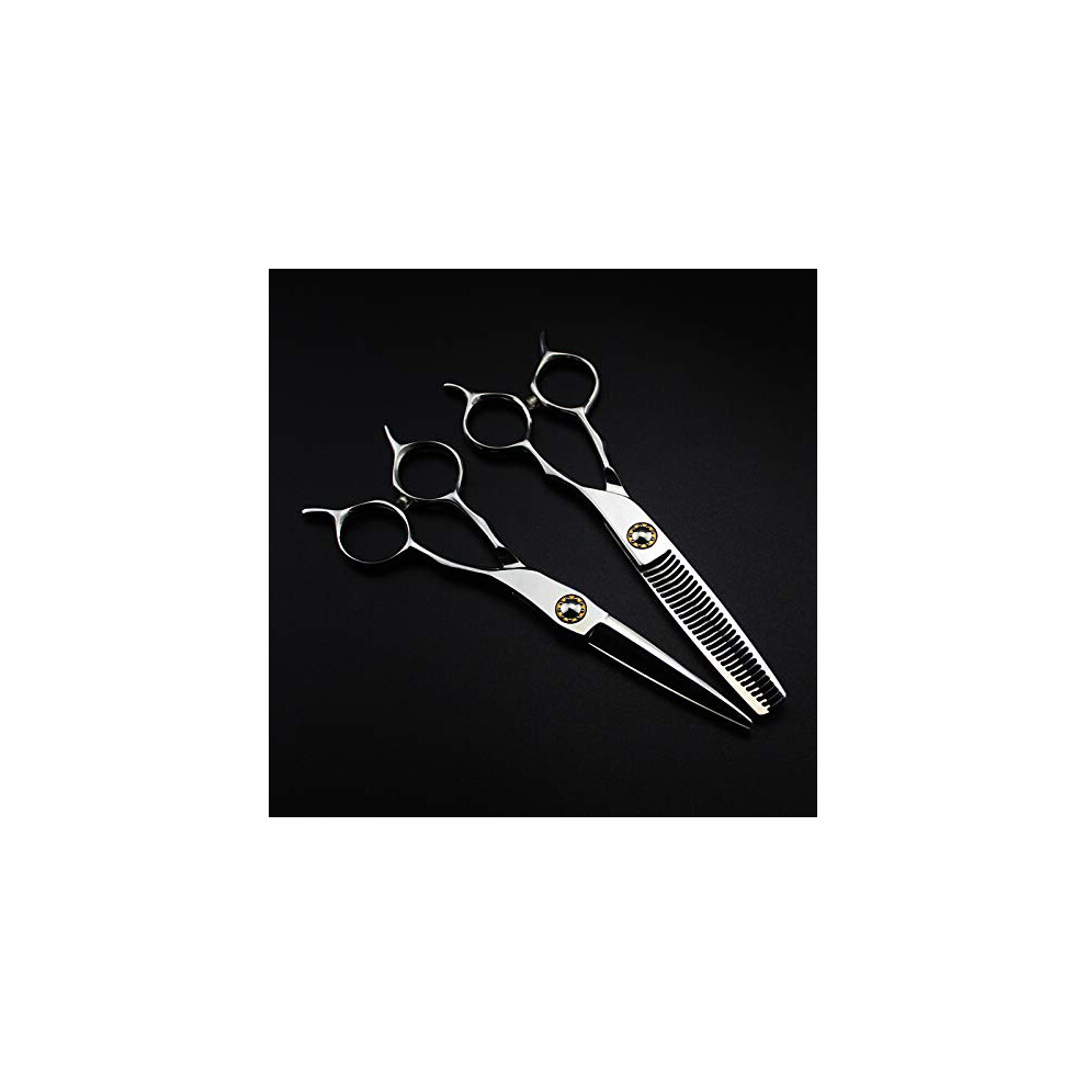 Professional 6 Inch Hairdressing Scissors Japanese 440C Steel Barber Shears Ultra Sharp Blades
