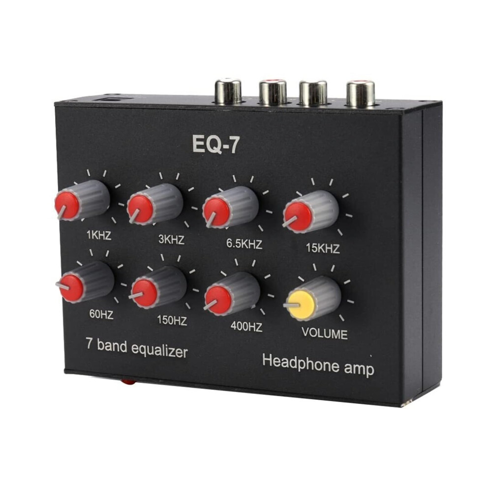 Car Audio Equalizer 7 Band Graphic Eq With Ne5532 Amplifier Dual Channel Sound Mixer Black 9053599893189