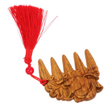 Wooden Wide Tooth Hair Comb Detangler for Men and Women, Compact Pocket Size Scalp Massage