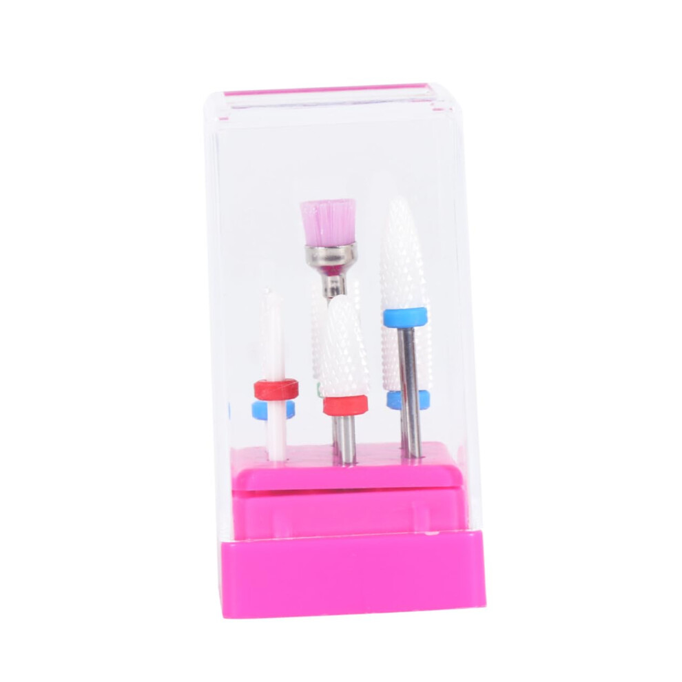 7Pcs Professional Nail Drill Bits Set for Acrylic and Gel Nails with Storage Case