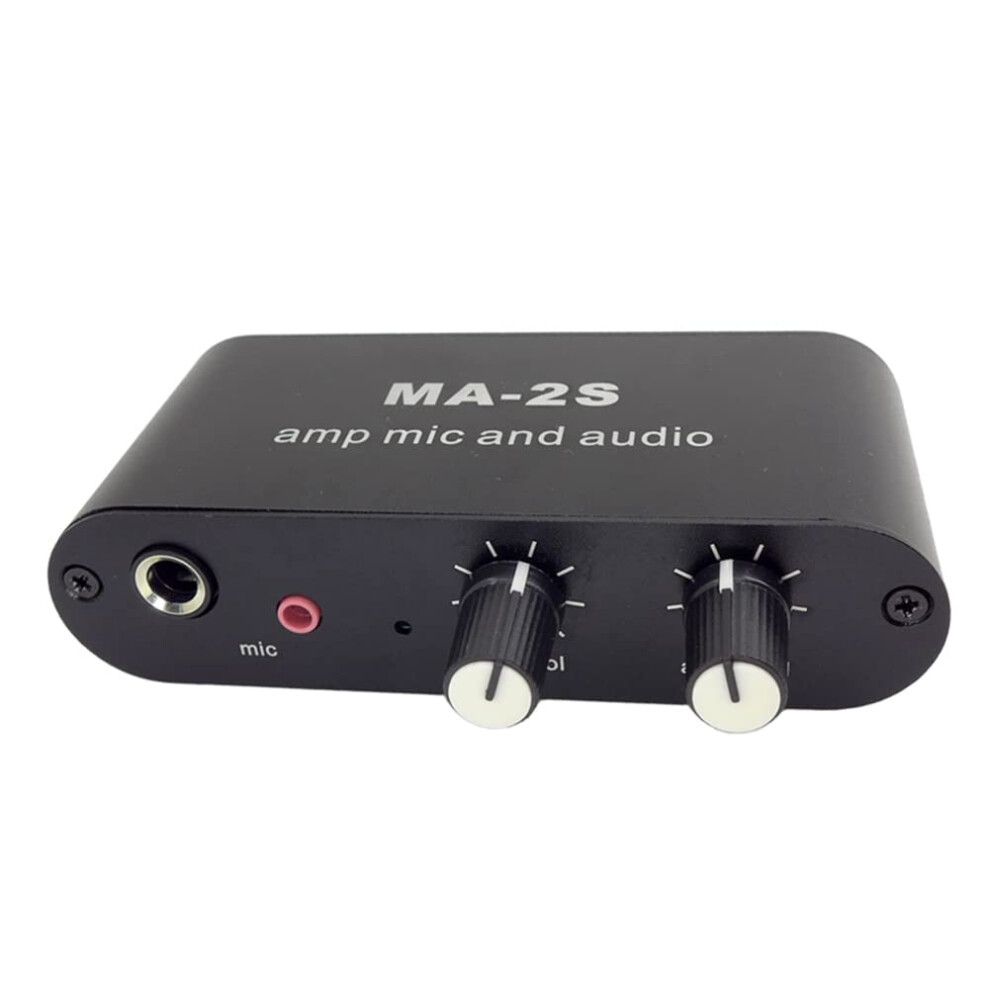 3.5Mm Condenser Microphone Amplifier With Audio Dynamics And Headphone Output Ma2s 9455672511308