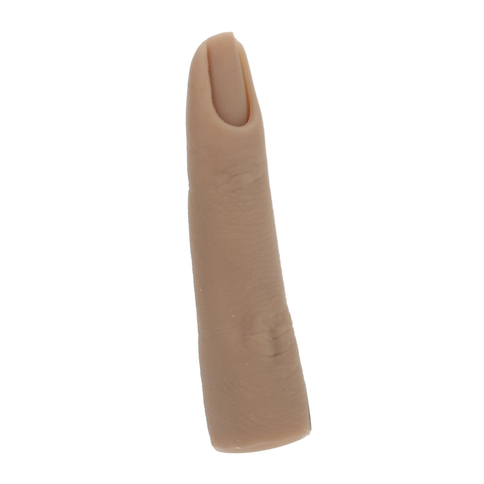 Nail Art Practice Finger Set, Reusable Silicone Training Tool with Realistic Motion, 2 Pieces