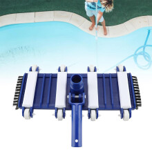 Pool Vacuum Head with Wheels and Side Brushes, Weighted Flexible 14Inch Swimming Pool Cleaner for Inground and Above Ground Pools