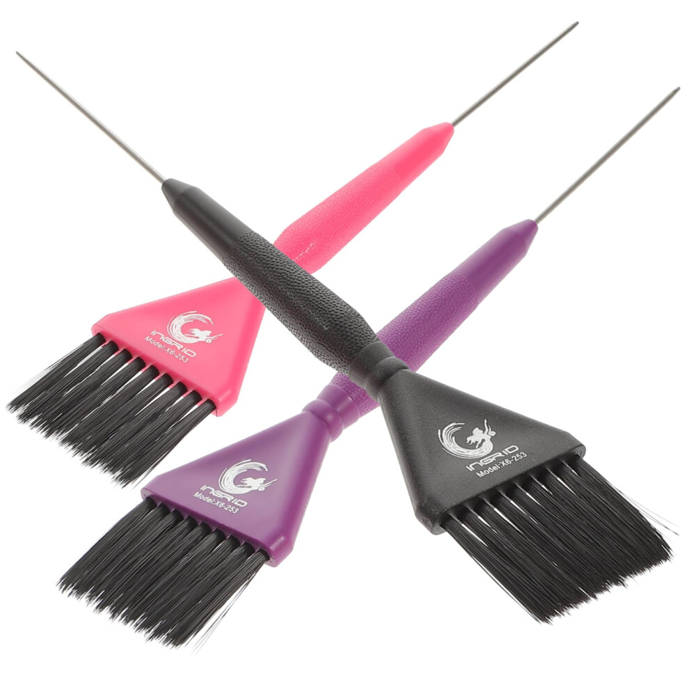3pcs Professional Hair Dye Brush Set with Flexible Tint Applicator Comb for Salon and Home