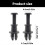 2pcs Parcel Shelf String Clip Holders Replacement Accessory for MK5 MK6 1M6867574A Easy Installation Parcel Shelf Clips 3
