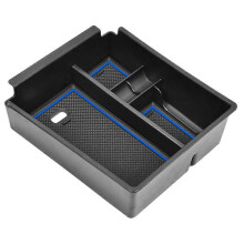 Für Hyundai Tucson 2022 Center Console Organizer Tray Armlehne Aufbewahrungsbox Keine Werkzeuginstallation ABS Kunststoff Anti-Slip Pad