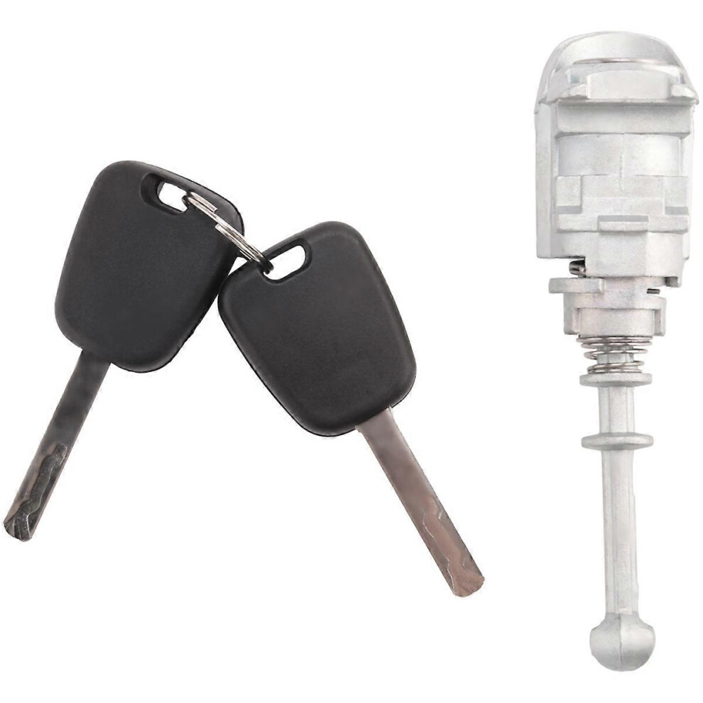 Front Left Door Lock Cylinder Barrel With 2 Keys For Peugeot 407 Citroen C4 2004-2011 Picasso 2006-2 6935161605358