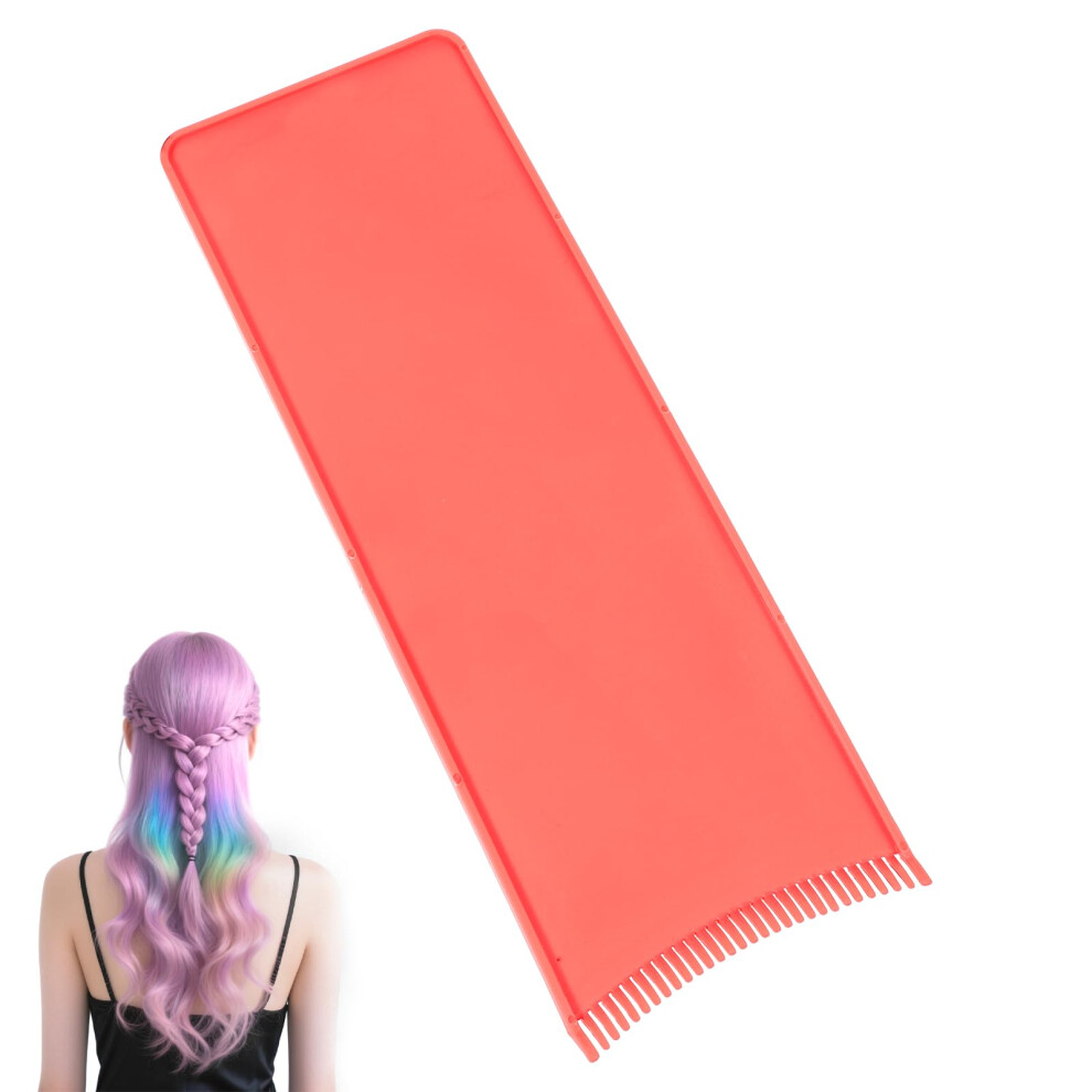 Red Hair Highlighting Board With Teeth, Ergonomic Balayage Foil Board For Precise Salon Hair Coloring,