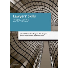 Lawyers Skills by Boon Andrew Professor of Law City Law School City Un
