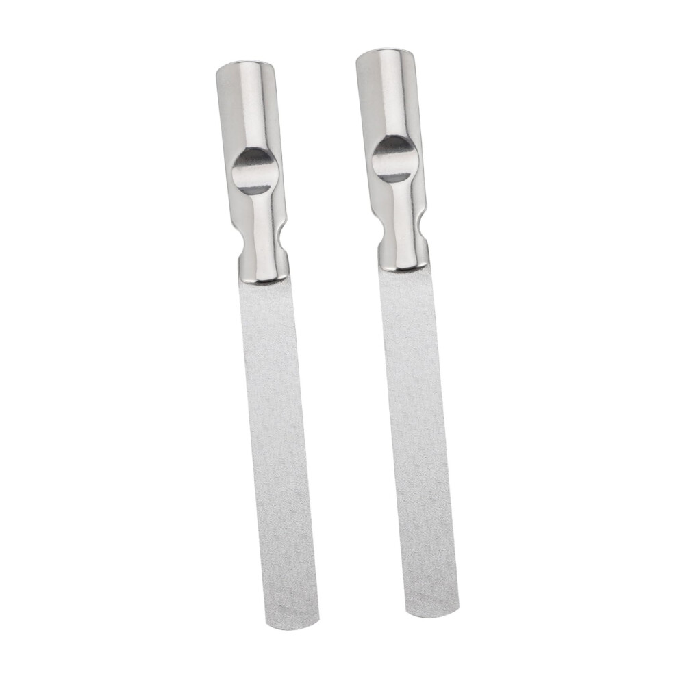 Glass Nail File Set 2Pack DualSided Precision Filing for Fingernails and Toenails TravelFriendly
