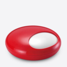 Windproof Smokeless Rotating Ashtray with 360 Adjustable Lid for Home Living Room Red Melamine