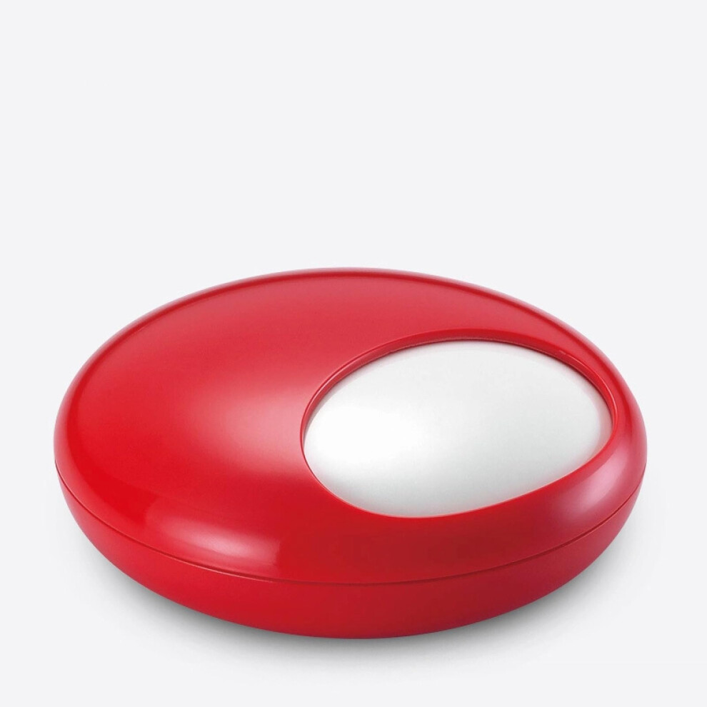 Red Windproof Smokeless Rotating Ashtray With 360 Adjustable Lid For Home Living Room Melamine