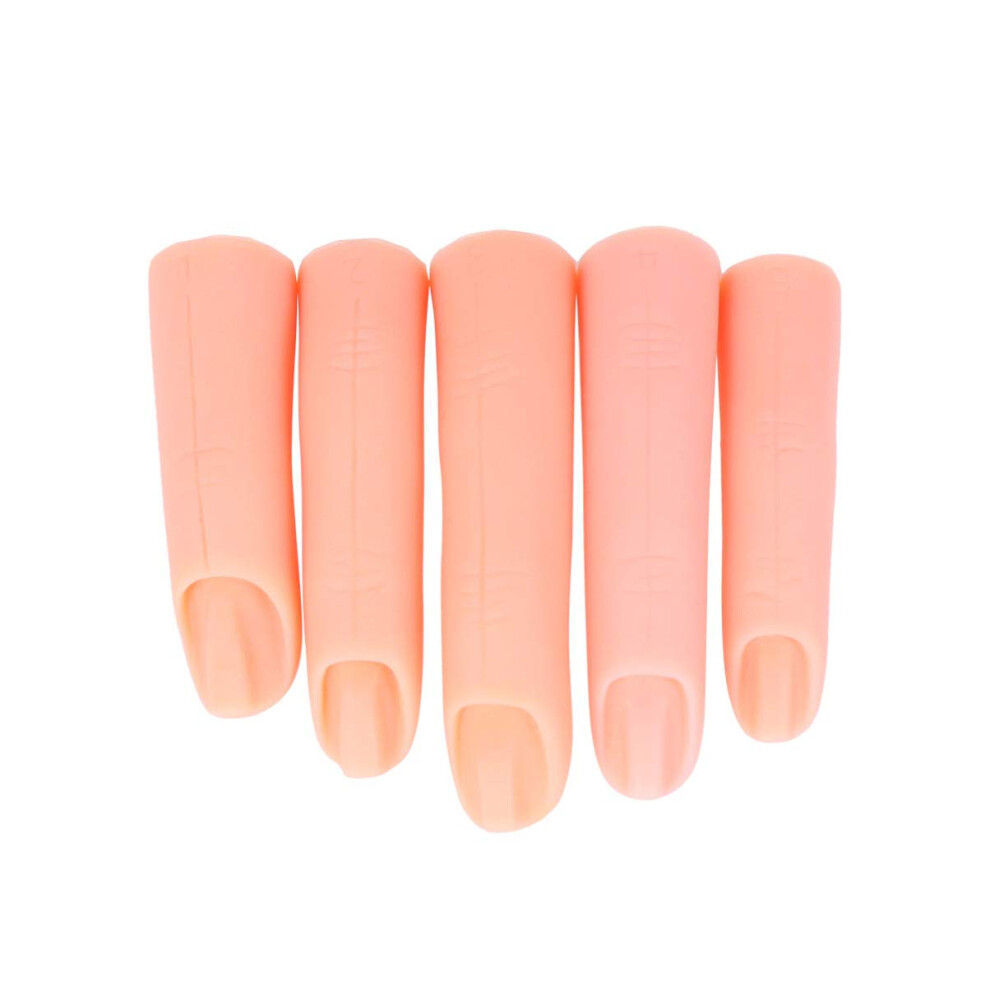 Nail Practice Hand with Fake Fingers for Acrylic and Gel Nails Mannequin Training Kit
