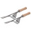 2Pcs Garden Hand Weeder Stainless Steel Rustproof Beech Handle Easy Weed Removal Tool 1
